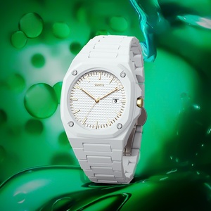 Montre d'affaires pour hommes de haute qualité, montre à quartz étanche avec date, montre en plastique légère, montre noire classique - Product Image 4