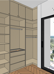 Armario Vestidor Moderno de Diseño Personalizado con Almacenamiento de Ropa y Zapatero para Dormitorio, Muebles para el Hogar - Product Image 5