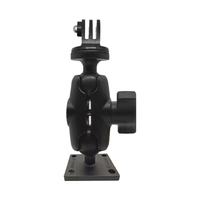 Adaptateur en alliage d'aluminium pour montage gopro voiture plaque filetée ram ball truck camera system action car camera holder