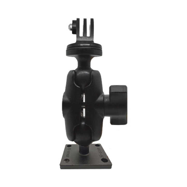 Aluminum Alloy Adapter for gopro Mount Car Threaded Down Plate Ram Ball ...