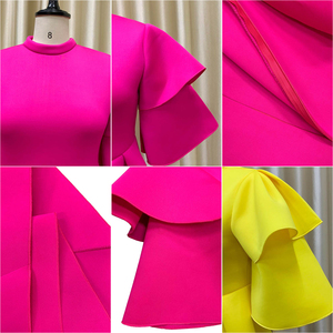 <span class=keywords><strong>Robe</strong></span> de <span class=keywords><strong>soirée</strong></span> d'été D230 à double couche et manches à volants, couleur unie, <span class=keywords><strong>grande</strong></span> jupe évasée, élégante et décontractée - Product Image 6