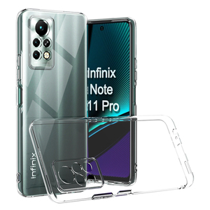 Chất Lượng Cao 2Mm Dày Sang Trọng Trong Suốt Rõ Ràng Pha Lê Silicone TPU Điện Thoại Trường Hợp Mềm Sang Trọng Vỏ Cho Infinix Hot Lưu Ý 11 Pro - Product Image 1