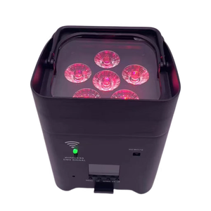 4*18W RGBWA + UV Seis en uno Par Luz Control remoto inalámbrico Lámparas de batería Disco Stage Party - Product Image 1