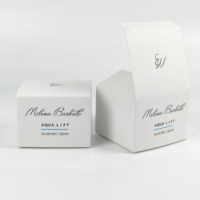 Boîtes d'emballage cosmétiques haut de gamme personnalisées, imprimées en couleur, boîtes en carton blanc recyclables.