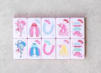 Tuiles de Mahjong en Acrylique et Denim de Luxe Modernes, Personnalisées pour le Mahjong Américain, Tuiles de Mahjong Portables à Deux Couches, Étanches, pour le Divertissement
