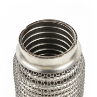 Tuyau flexible d'échappement universel en acier inoxydable de haute qualité, type soufflet, OEM 3.0 pouces, avec interverrouillage interne, pour voitures