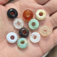 Perles acryliques à grand trou de 14 mm, perles en vrac pour la fabrication de boutons, bracelets, colliers et accessoires de bijouterie DIY