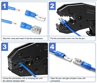 Connecteurs de terminaison de câbles électriques RV1.25 2 3.5 5.5, bornes isolées rondes en cuivre à sertir RV1.5mm