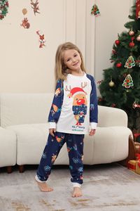 Família Natal Pijama Conjunto Combinando Xmas Deer Print Pijama Mãe Filha Pai Filho Outfit Família Look Homewear Terno - Product Image 2
