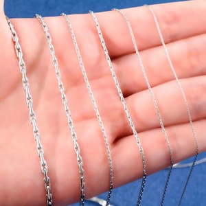 Collier fin en chaîne de câble pour le cou, en acier inoxydable 316L, pour femmes et hommes, couleur argent, collier ras du cou, accessoires de bijoux imperméables - Product Image 5