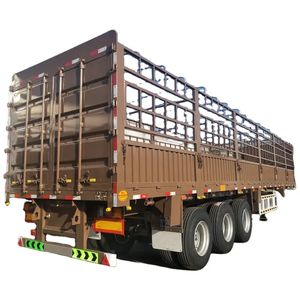 Remolque Semicerrado Tipo Almacén con 3 Ejes y Estacas para Cercas, en Oferta - Product Image 5