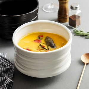 Ensemble de saladiers en céramique de style nordique, forme irrégulière esthétique et créative, passe au micro-ondes, pour hôtels et restaurants - Product Image 2