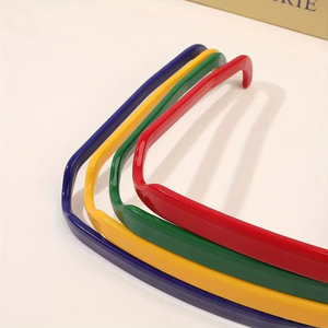 Diadema de ABS con forma de montura de gafas de sol para mujer, diadema étnica sólida, aro decorativo, accesorios de moda para el cabello - Product Image 6