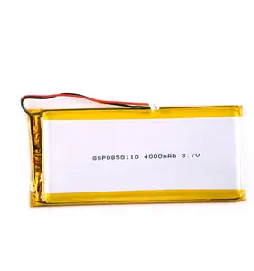 निर्माण थोक मूल्य GSP0850110 गोली के लिए 3.7v ली पॉलिमर बैटरी 4000mah गोली कंप्यूटर