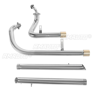 ท่อไอเสียรถจักรยานยนต์แบบยาวพร้อมปลายท่อเก็บเสียง สำหรับ Yamaha Virago XV125 XV250  ทำจากสแตนเลส - Product Image 2