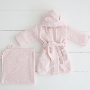 <span class=keywords><strong>Accappatoio</strong></span> personalizzato con cappuccio per bambini <span class=keywords><strong>accappatoio</strong></span> in cotone spugna set di <span class=keywords><strong>accappatoio</strong></span> per ragazze bambini ricamato bambini - Product Image 3