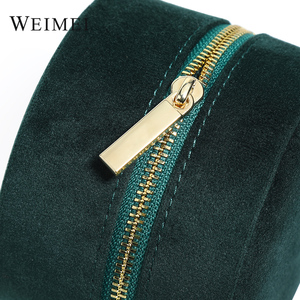 Weimei Custom Logo Velvet Case Organizer and Travel Jewelry <b>Storage</b> <b>Mini</b> <b>Box</b> With Pouch - Product Image 6