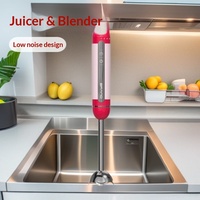 Mixeur Plongeant Électrique 900W avec Lames en Acier Inoxydable, Hachoir à Viande, Homogénéisateur, Double Fonction de Mélange, 7 Vitesses, pour Usage Domestique