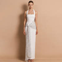 Y4660 Nouvelle robe élégante à pois avec ruban et bretelles, robe sexy et élégante pour femme