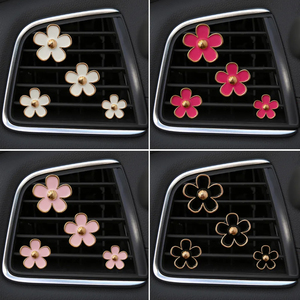 Accessoires de décoration intérieure, clips de parfum pour sortie d'air de voiture, petite marguerite, diffuseur d'air de voiture, aromathérapie - Product Image 2