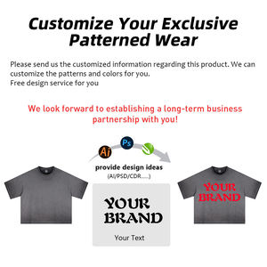 Camiseta de hombre vintage lavada y desgastada, de corte holgado, estilo casual, con lavado efecto nieve, de algodón 100% de alto gramaje, servicio OEM - Product Image 4