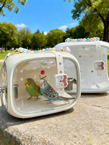 Draagbare Herbruikbare Duurzame Roestvrijstalen En Plastic Vogelkooi Voor Buitengebruik En Reispapegaaienvriendelijke Vogeluitstapbenodigdheden - Product Image 2