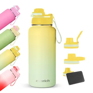 New Design 32oz WIde Mouth water bottle with 304 stainless steel double walled vacuum insulated with lid leak proof