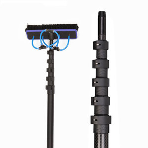 <span class=keywords><strong>8m</strong></span> 10m 13m 15m 20m fibre de carbone <span class=keywords><strong>télescopique</strong></span> pôle de nettoyage de vitres angle adaptateur pôle alimenté en eau avec <span class=keywords><strong>brosse</strong></span> - Product Image 2