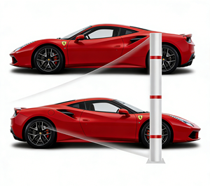 Rouleau de film de protection de voiture en TPU de qualité professionnelle américaine, 7,5 mil d'épaisseur, anti-rayures, auto-cicatrisant, changeant de couleur, transparent, noir brillant - Product Image 1