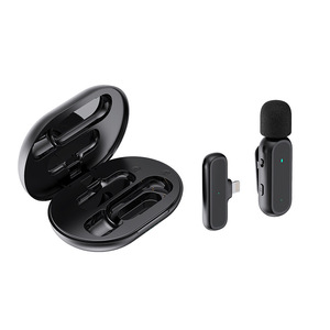 Vente en gros d'usine K61 Lavalier Microphone dynamique Mini microphone d'enregistrement sans fil pour Tiktok <span class=keywords><strong>YouTube</strong></span> Video & Live Streaming - Product Image 4