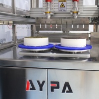 Machine de découpe ultrasonique contrôlée par PLC pour la transformation de desserts surgelés, trancheuse de base, prix de la machine de découpe