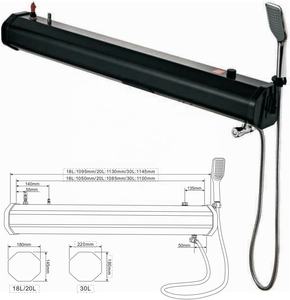 Cyen, réservoir <span class=keywords><strong>d</strong></span>'<span class=keywords><strong>eau</strong></span> en PVC de 18 L avec pulvérisateur, douche de toit pour voiture, pour le camping et les voyages en voiture - Product Image 3