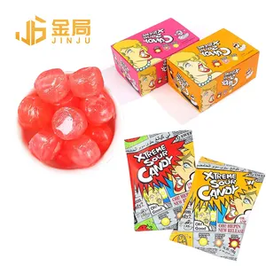 Hot Sellinsour Ghost Candy Colorful Extreme Sour Candy Wholesale Oem Order Lemon Flavor Sour Acid Hard Candy for Kids