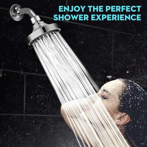 Pommeau de douche Royal Stan 12 cm argenté, fixation murale avec cinq niveaux de pression d'eau réglables pour salles de bain et hôtels - Product Image 2