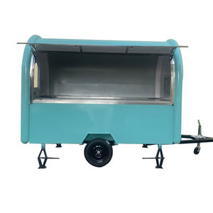 Food Truck Électrique Vintage Personnalisé avec Toit Relevable, Toit Ouvert Latéral, Remorque de Restauration Rapide, Food Van Rétro - Product Image 1