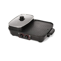 Fabricant de hotpot électrique de table intérieur sans fumée bbq gril électrique bbq barbecue électrique avec hot pot