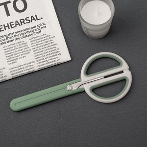 Stainless Steel Office Scissors 18.8cm Straight Blade With Sleeve For Paper Cutting And Unpacking - Product Image 2