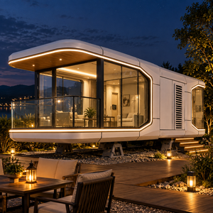 Capsule spatiale de luxe pour glamping, avec fenêtre <span class=keywords><strong>panoramique</strong></span>, insonorisée, étanche, isolante thermiquement, design moderne, hôtel - Product Image 6