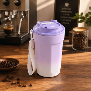 Vaso de Viaje Aislado con Logotipo Personalizado, Correa para la Muñeca, Color Degradado, Octagonal, para Regalos Corporativos - Product Image 5
