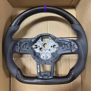 Volant en cuir suédé en fibre de carbone pour VW <span class=keywords><strong>Golf</strong></span> MK7 7.5 GTI GTD <span class=keywords><strong>GTE</strong></span> R 2013-2020 Polo GTI pour Tiguan pour Passat DSG - Product Image 6