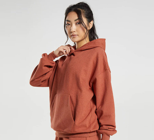 Nouveauté : Sweat-shirts à capuche pour femmes, entièrement personnalisables, couleur unie, en molleton de coton, avec poches, design personnalisé par le fournisseur - Product Image 6