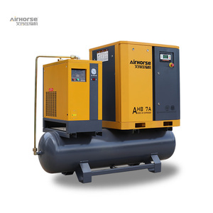 Compresor de Aire de Tornillo Rotativo AirHorse de Bajo Ruido, 4kw, 5.5kw, 7.5kw, 11kw, 5.5hp, 7.5hp, 11 kw, con Tanque de 300/500 Litros - Product Image 1