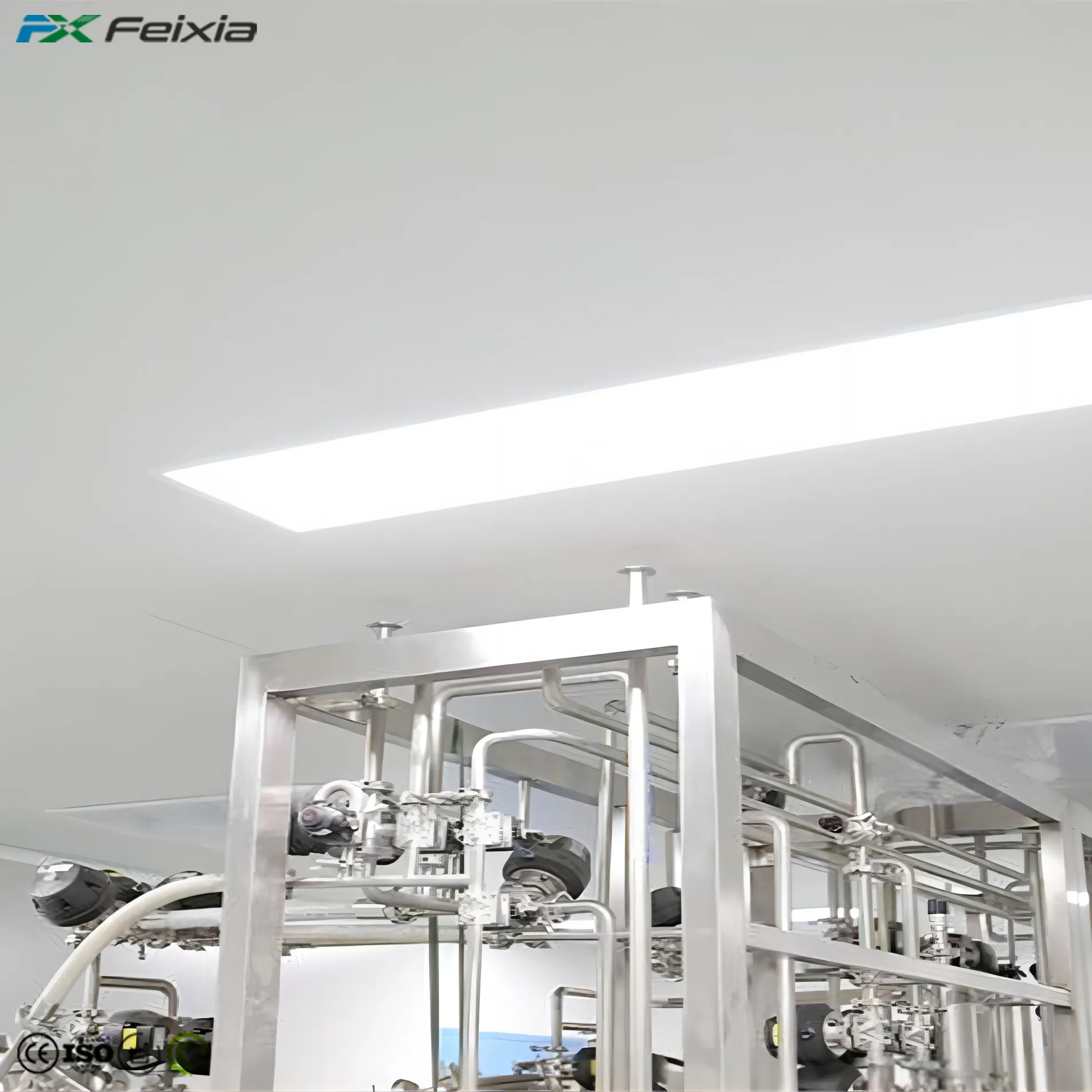 Front Open 300*1200mm Cleanroom LED Panel Light Ceiling Tiles For Dust Free GMP Clean Room Solutions