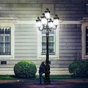 Lampadaire de jardin antique professionnel en <span class=keywords><strong>aluminium</strong></span> moulé pour l'extérieur, avec LED, idéal pour les allées de jardin - Product Image 2