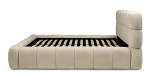 Cama Doble Tapizada Nexo <span class=keywords><strong>160x200</strong></span> con Base <span class=keywords><strong>de</strong></span> Láminas y Espacio <span class=keywords><strong>de</strong></span> Almacenamiento Beige - Product Image 2