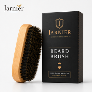 Jarnier <span class=keywords><strong>Brosse</strong></span> à barbe en bois <span class=keywords><strong>de</strong></span> bambou avec poils <span class=keywords><strong>de</strong></span> <span class=keywords><strong>sanglier</strong></span> 100 % naturels, ensemble <span class=keywords><strong>de</strong></span> brosses à raser pour hommes, soin professionnel et soin <span class=keywords><strong>de</strong></span> la peau - Product Image 3