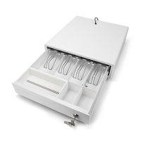 Tiroir-caisse électronique automatique en fer avec serrure à clé et plateau à monnaie pour système de point de vente RJ11