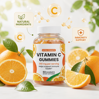 Supplément de vitamines pour femmes Vitamine C Gummy OEM Blanchiment de la peau Amélioration de l'immunité VC Gummy Multivitamin