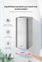 Distributeur de savon mural automatique pour salle de bain, OEM ODM, commercial, public, pour shampoing, mousse et savon.