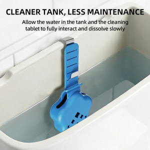 Support <span class=keywords><strong>de</strong></span> tablettes réglable pour réservoir <span class=keywords><strong>de</strong></span> toilettes, panier suspendu en silicone avec crochets antirouille pour tablettes <span class=keywords><strong>de</strong></span> <span class=keywords><strong>nettoyage</strong></span> et <span class=keywords><strong>de</strong></span> blanchiment pour cuvettes - Product Image 3
